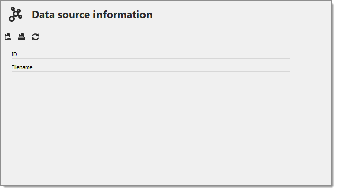 File – My Data Source Information