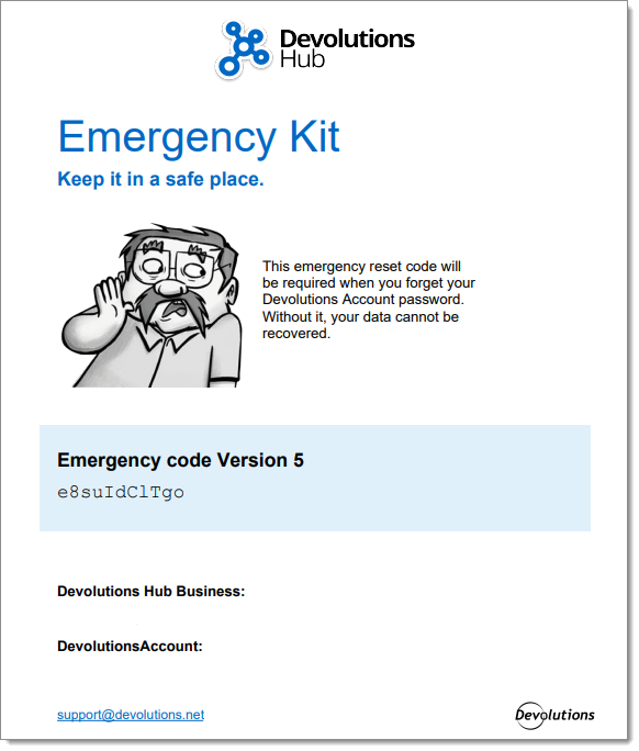 Emergency Kit file