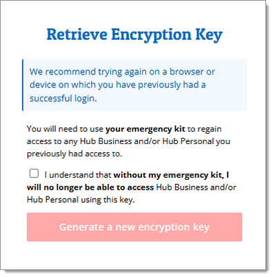 Retrieve Encryption Key