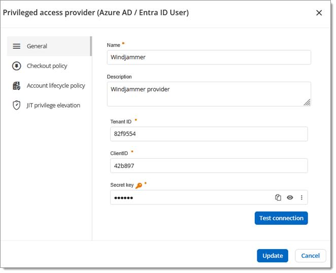 Entra ID user provider