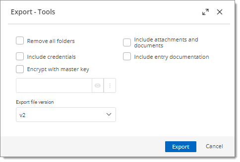 Export - Tools