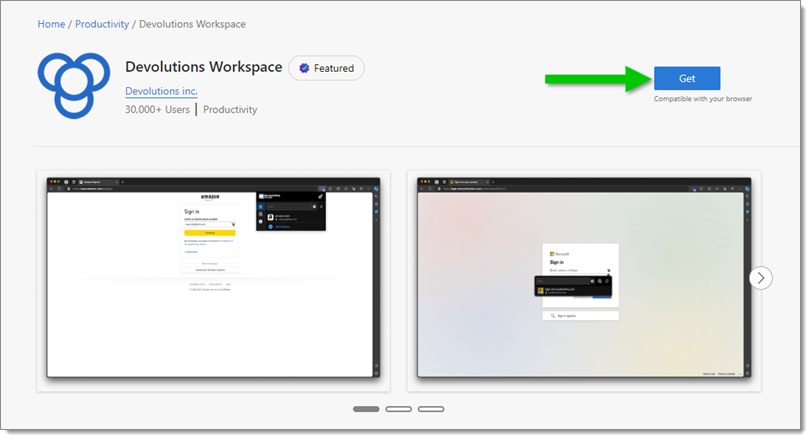 Get the Workspace browser extension