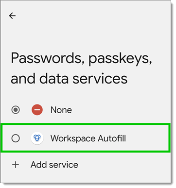 Passwords, passkeys, and data services