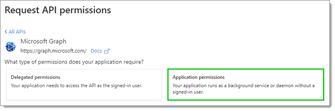 Application permissions