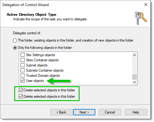 Active Directory Object Type