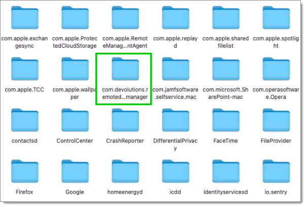 Locate Remote Desktop Manager's configuration folder