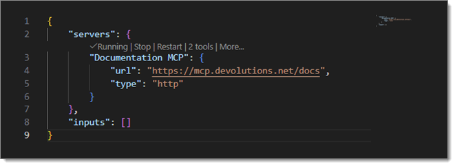 Running Documentation MCP Server on Visual Studio Code