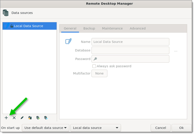Add a new data source