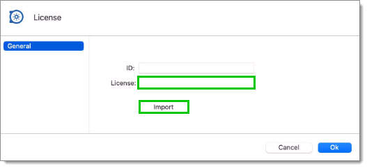 Add or import a license