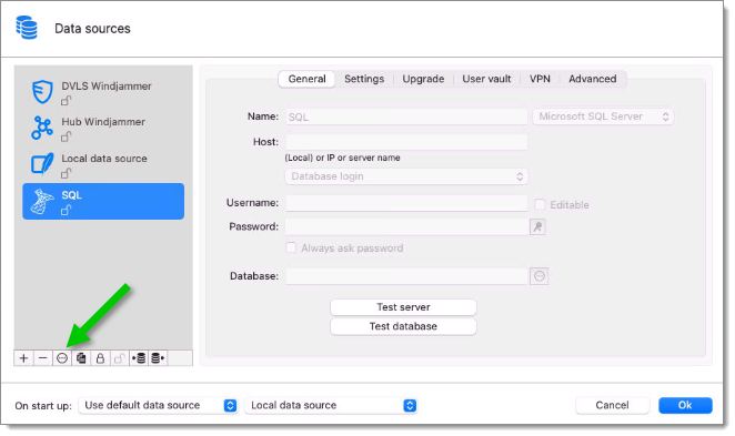 Edit data source