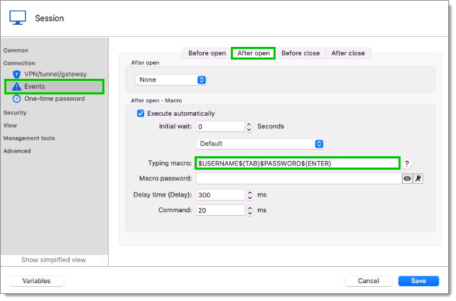 Typing macro