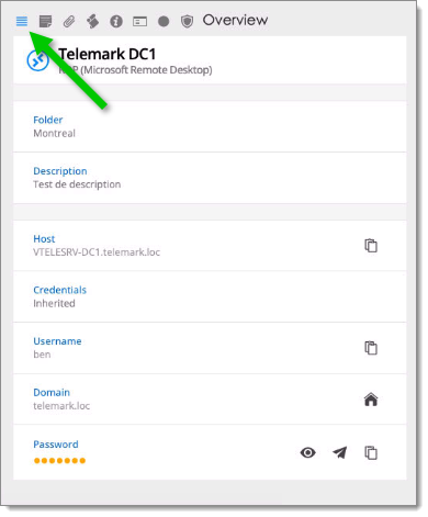 Dashboard tabs – Overview