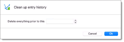 Clean up deleted history