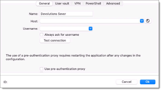 Data source configuration