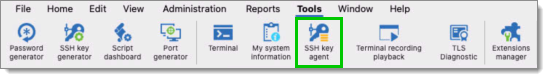 SSH key agent