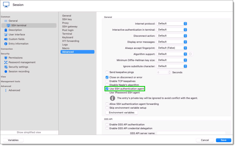 Use SSH authentication agent