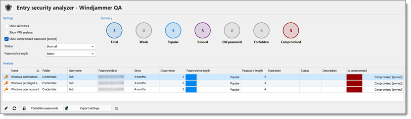 Entry security analyzer