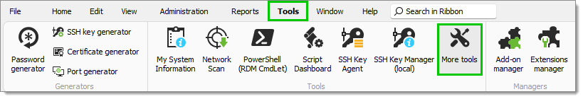 Tools – More tools