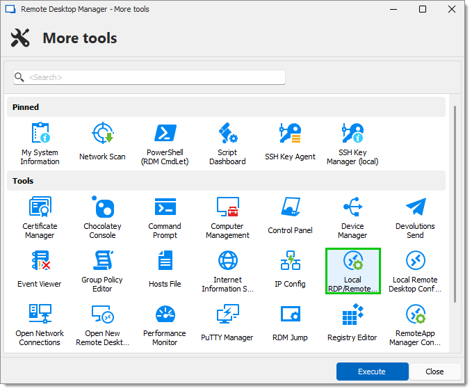 Local RDP/RemoteApp Manager