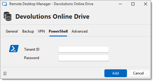 PowerShell tab