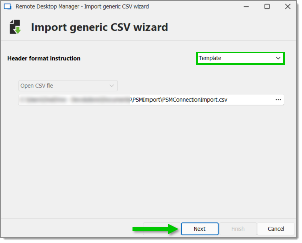 Importing the CSV file