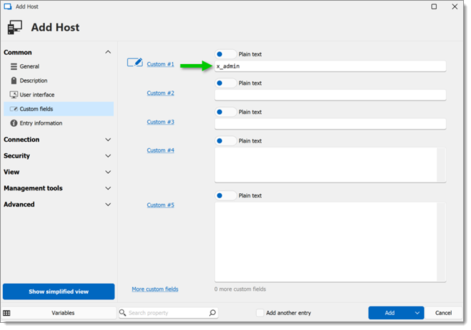 Adding custom field