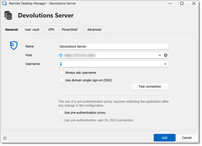 Adding data source information