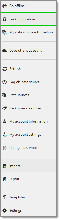 File – Lock application