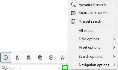 Ellipsis button location