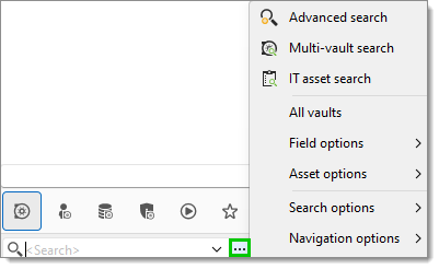 Filter options