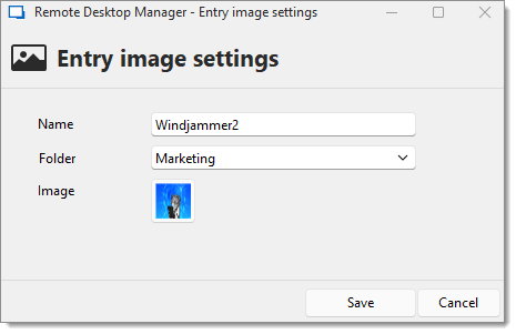 Entry image settings