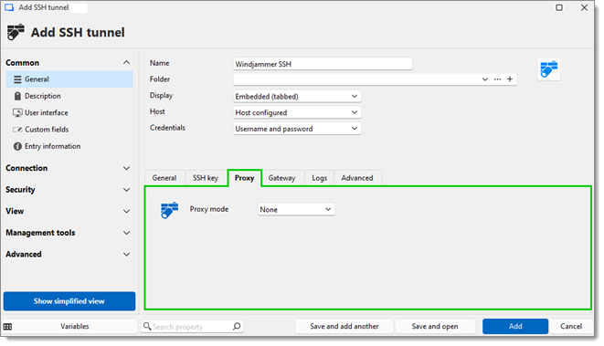 SSH tunnel – Proxy