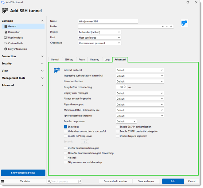 SSH tunnel – Advanced