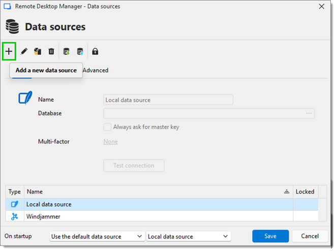 Add a new data source