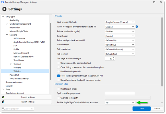 Enable Single Sign-On