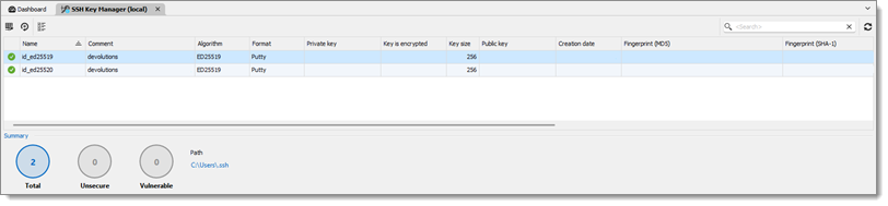 SSH Key Manager (Local)