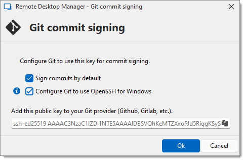 Git commit signing