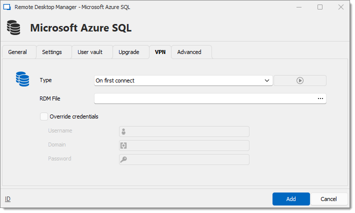 Microsoft Azure SQL - VPN