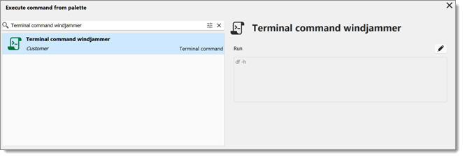 Enter the Terminal command entry