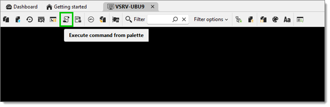 Execute command from palette