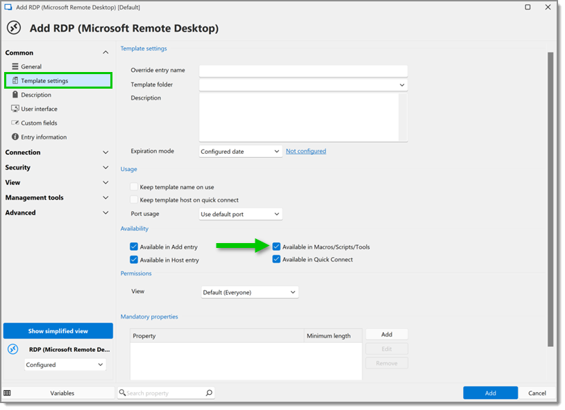 Enable Available in Macros/Scripts/Tools