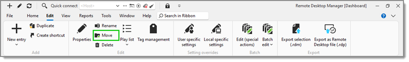 Move to Another Group/Folder
