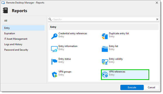 VPN reference report