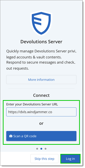 Devolutions Server URL