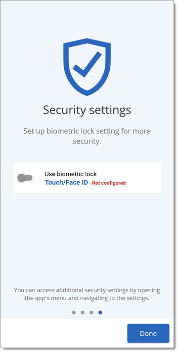 Security settings