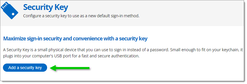 Add a Security Key