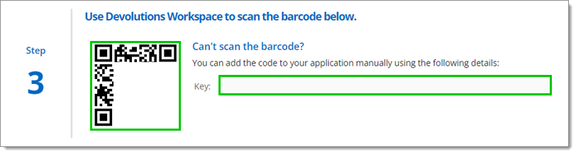 Workspace Barcode Scan