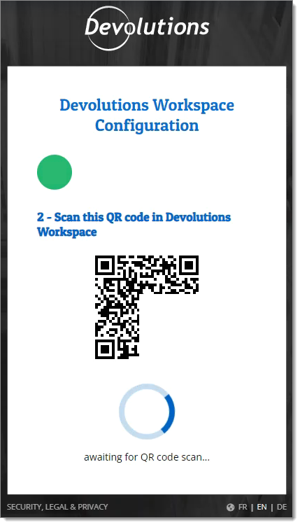 Scan this QR code in the Workspace mobile app