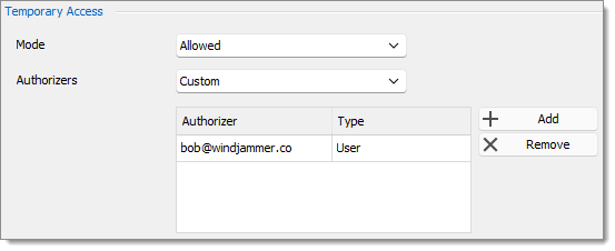 Add Authorizers