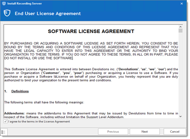 Contrat de Licence Utilisateur Final